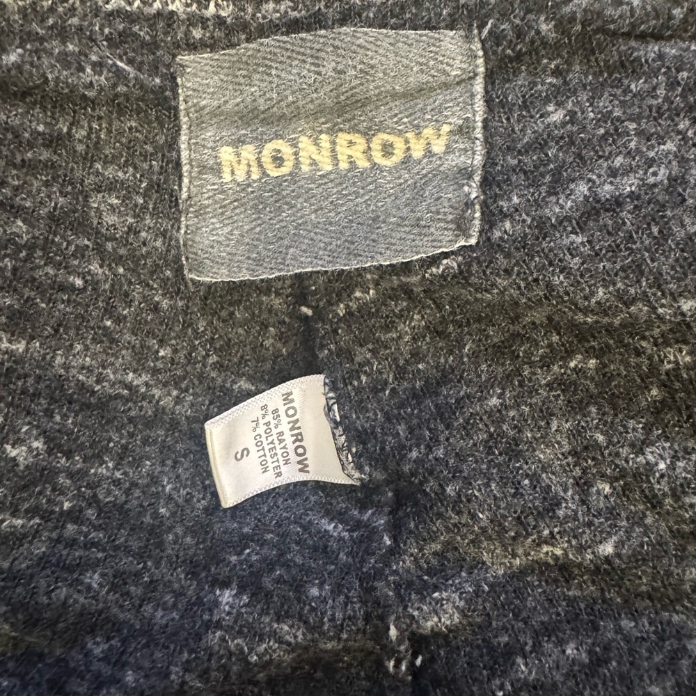 Monrow Charcoal Marled Drawstring Sweatpants Wome… - image 2